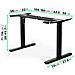 Tm12bk Telaio Per Scrivania Elettrico - Altezza Regolabile 71 - 116 Cm - Postazione Di Lavoro Ergonomica - Funzione Memoria - 2 Livelli - Meccanismo Singolo Di Sollevamento - Nero - Foto miniatura 3