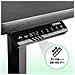 Tm12bk Telaio Per Scrivania Elettrico - Altezza Regolabile 71 - 116 Cm - Postazione Di Lavoro Ergonomica - Funzione Memoria - 2 Livelli - Meccanismo Singolo Di Sollevamento - Nero - Foto miniatura 6