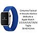 Cinturino Xl 765 Originale Braided String Per Apple Watch 1-2-3-4-5-6-7-se 38 40 41mm Blu - Foto miniatura 2