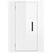 Mobili Porta Tv A Parete 2 Pz Bianco Lucido 40x34,5x60 Cm - Foto miniatura 6
