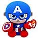 Peluche Ty Capitan America, Blurossobianco, Normale - Foto miniatura 1