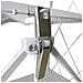 Home Scaffale Portaoggetti Multiuso Pieghevole Con Ruote 71x35x87 Cm Bianco - Foto miniatura 5