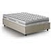 Letto Piazza E Mezza Nicole, Letto Contenitore Con Rivestimento In Tessuto, 100% Made In Italy, Apertura Frontale, Adatto Per Materasso Cm 120x190, Beige - Foto miniatura 3