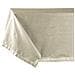 Tovaglia Cucina Soggiorno In Cotone Con Orlo A Giorno In Tinta Unita Vari Colori Ajour 140x240cm Beige Melange - Foto miniatura 3