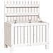 Contenitore Giardino Bianco 76x42,5x54cm Legno Massello di Pino - Foto miniatura 1