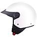 Casco Demi-jet Con Peak Per Moto Bianco Con Calotta In Abs Taglia Xs - Foto miniatura 1