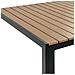 Set Da Pranzo Alluminio Anodizzato Legno Chiaro E Nero Nardo - Foto miniatura 4