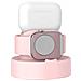 Base Di Ricarica Per Apple Watch E Apple Pods / Smartphone In Tpu, Rosa - Foto miniatura 3