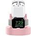 Base Di Ricarica Per Apple Watch E Apple Pods / Smartphone In Tpu, Rosa - Foto miniatura 5