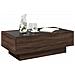 Tavolino Salotto Con Led Rovere Marrone 90x50x30 Cm Multistrato - Foto miniatura 4