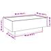 Tavolino Salotto Con Led Rovere Marrone 90x50x30 Cm Multistrato - Foto miniatura 8