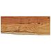 Mensola A Muro 80x30x2,5cm Rettangolare Legno Acacia Bordi Vivi - Foto miniatura 2