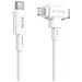 CAVO RIC /TRASF.DATI APPLE HYPER WH USB-C TO USB-C LIGHTNING 60W WHITE - Foto miniatura 4