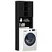 Mobile per Lavatrice Rovere Nero 64x25,5x190 cm - Foto miniatura 6