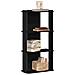 Libreria A 3 Ripiani Nera 60x30x120 Cm In Legno Multistrato - Foto miniatura 1