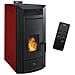 Stufa A Pellet Idraulica Ermetic Kleona 22,7 Kw Bordeaux - Foto miniatura 5