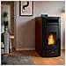 Stufa A Pellet Idraulica Ermetic Kleona 22,7 Kw Bordeaux - Foto miniatura 6