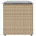 Sgabelli Giardino con Cuscini 4pz Beige 40x40x43 cm Polyrattan - Foto miniatura 4