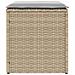 Sgabelli Giardino con Cuscini 4pz Beige 40x40x43 cm Polyrattan - Foto miniatura 7