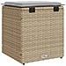 Sgabelli Giardino con Cuscini 4pz Beige 40x40x43 cm Polyrattan - Foto miniatura 8