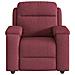 Poltrona Massaggiante Reclinabile Rosso Vino in Tessuto - Foto miniatura 3