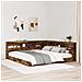 Letto con libreria Quercia Affumicata 180x200 cm Legno Ingegnerizzato - Foto miniatura 2