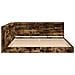 Letto con libreria Quercia Affumicata 180x200 cm Legno Ingegnerizzato - Foto miniatura 7