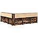 Letto con libreria Quercia Affumicata 180x200 cm Legno Ingegnerizzato - Foto miniatura 8
