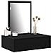 Tavolo da Toeletta a Muro in Rovere Nero 60x40x70 cm - Foto miniatura 3