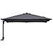 Ombrello da giardino Antracite 248.5 x 247.5 x 160 cm Tessuto - Foto miniatura 5