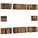 Set di mobili TV 8 pcs Legno vecchio Legno multistrato - Foto miniatura 1