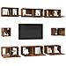 Set di mobili TV 8 pcs Legno vecchio Legno multistrato - Foto miniatura 3
