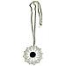 Collana Lunga Azca In Argento Placcato 10µ E Cristallo Nero. - Foto miniatura 1