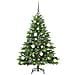 Albero di Natale artificiale con 150 LED Verde 120 cm PE e PVC - Foto miniatura 3