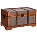 Baule In Legno Marrone 43x23x22 - Foto miniatura 1