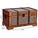 Baule In Legno Marrone 43x23x22 - Foto miniatura 3