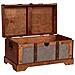 Baule In Legno Marrone 43x23x22 - Foto miniatura 5