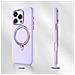 Cover per iPhone 16 Pro Max - PC+Pelle /PU, Viola, MagSafe - Foto miniatura 2