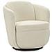 Poltrona Girevole Torino In Tessuto Bouclé Crema 70x72x75 Cm - Foto miniatura 1