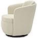 Poltrona Girevole Torino In Tessuto Bouclé Crema 70x72x75 Cm - Foto miniatura 3