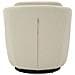 Poltrona Girevole Torino In Tessuto Bouclé Crema 70x72x75 Cm - Foto miniatura 5
