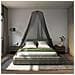 Zanzariera per letto 156 maglia 156 maglia Nero Ø56 x 220 cm - Foto miniatura 2
