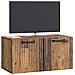 Mobile Porta TV da Muro Legno antico 59,5 x 31 x 30 cm - Foto miniatura 2