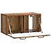 Mobile Porta TV da Muro Legno antico 59,5 x 31 x 30 cm - Foto miniatura 3