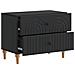 Armadio da Notte Nero 62 x 34,5 x 48 cm Legno ingegnerizzato - Foto miniatura 3