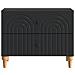 Armadio da Notte Nero 62 x 34,5 x 48 cm Legno ingegnerizzato - Foto miniatura 4