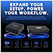 OSDOCK-T4K15 replicatore di porte e docking station per laptop USB 3.2 Gen 2 (3.1 Gen 2) Type-C Nero - Foto miniatura 2