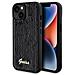 Guess Sequin Script Custodia Metallica Per Iphone 14 / 15 / 13 - Nera - Foto miniatura 1