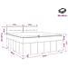 Letto box spring con materasso Blu 140 x 190 cm Tessuto - Foto miniatura 9