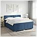 Letto box spring con materasso Blu 140 x 190 cm Tessuto - Foto miniatura 10